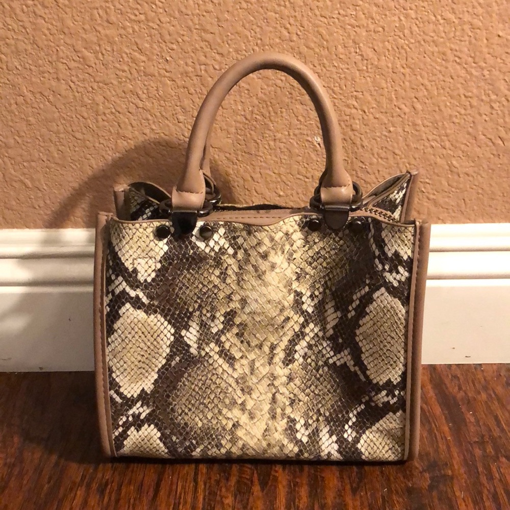 Like Dreams Faux Snakeskin Bag
